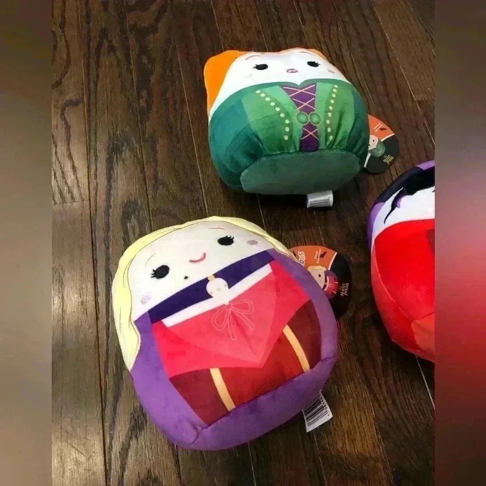 Squishmallows x Disney Hocus Pocus: Winifred, Mary, Sarah Sanderson Sisters NWT